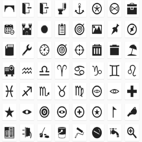 screenshot of icons 1 large
