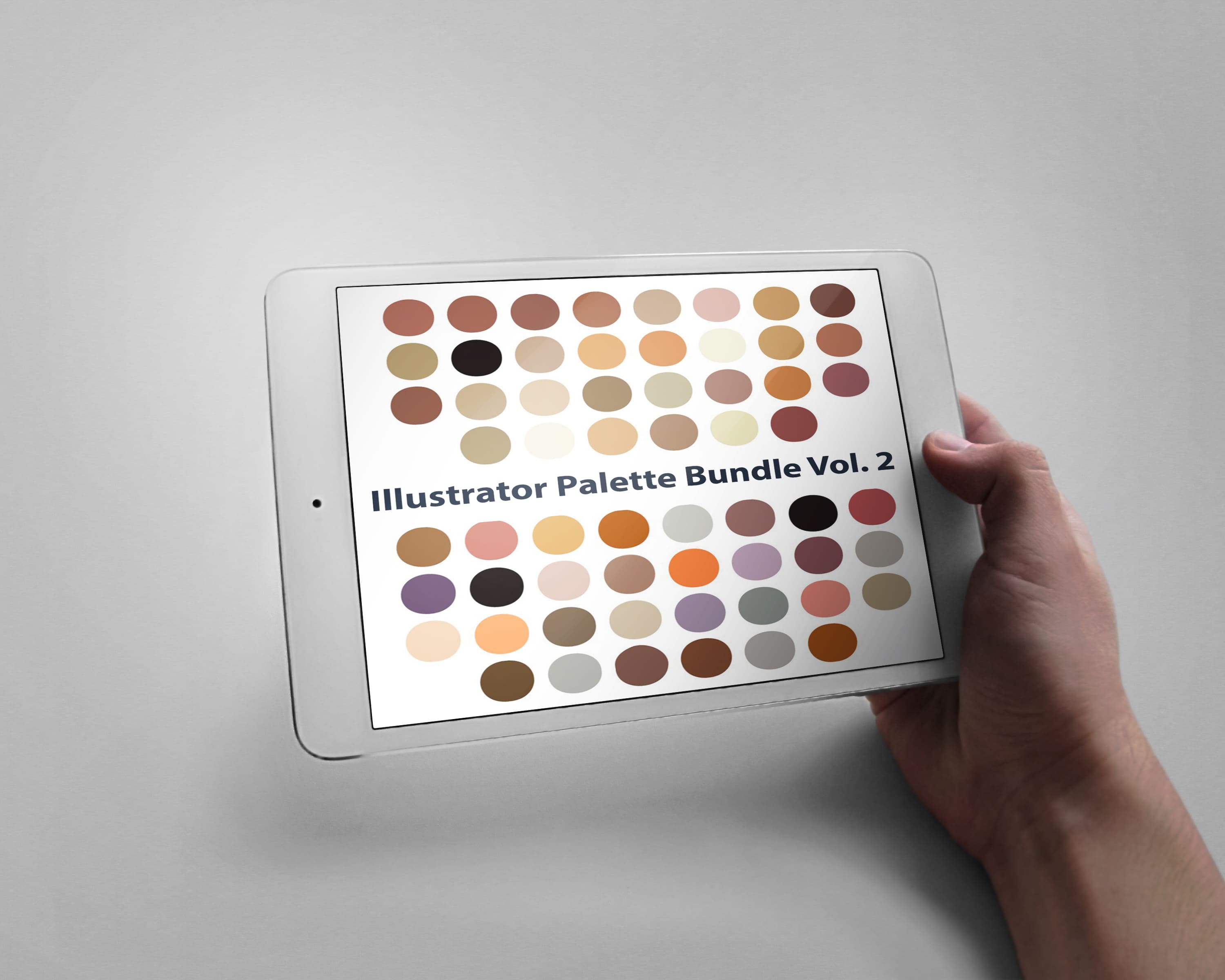 Tablet option of the Illustrator Color Palette Bundle V2.