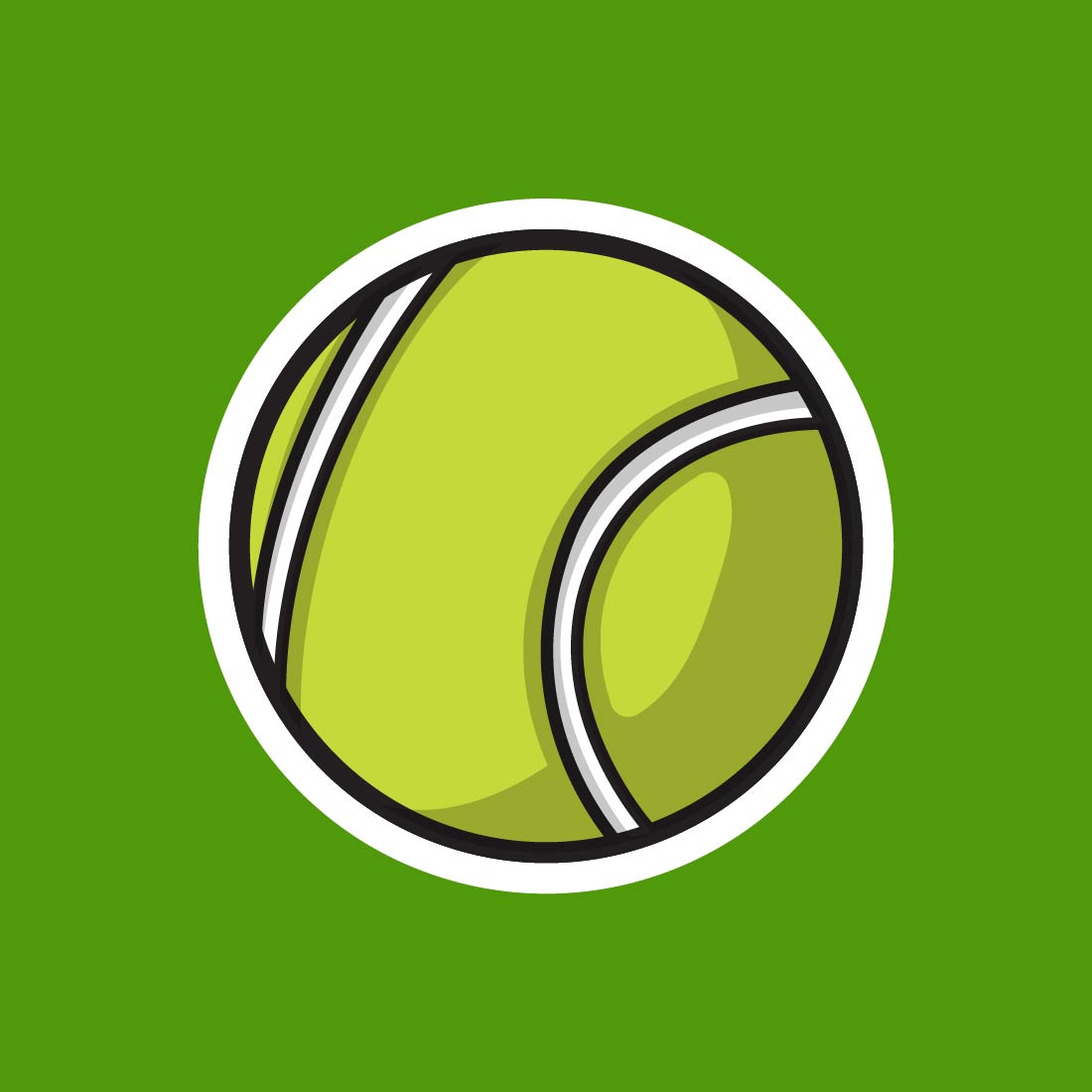 Illustration vector graphic of tennis professional ball.