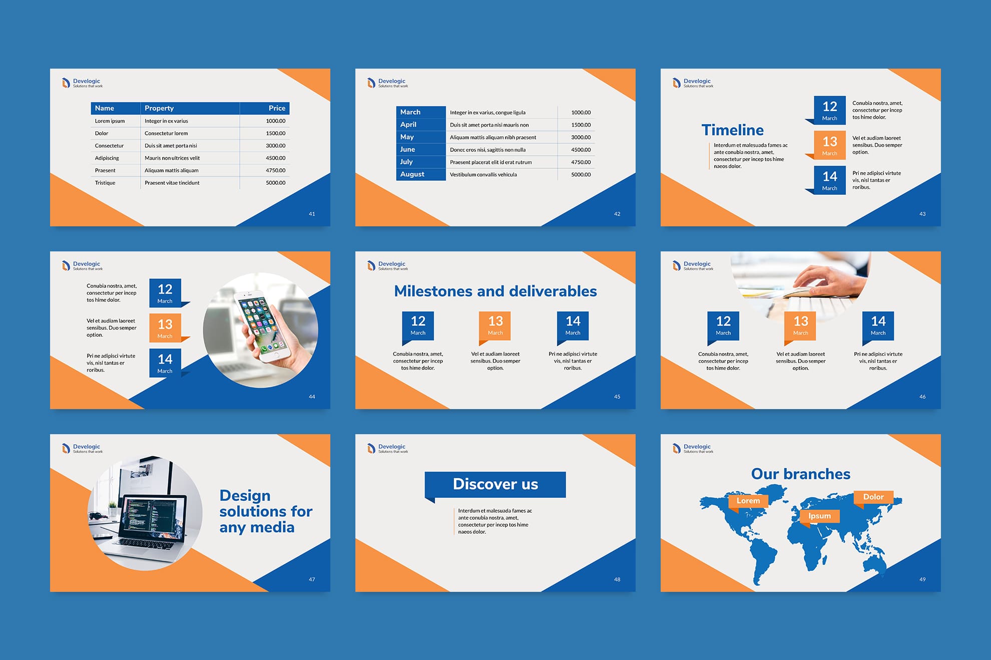 Web App Presentation Templates