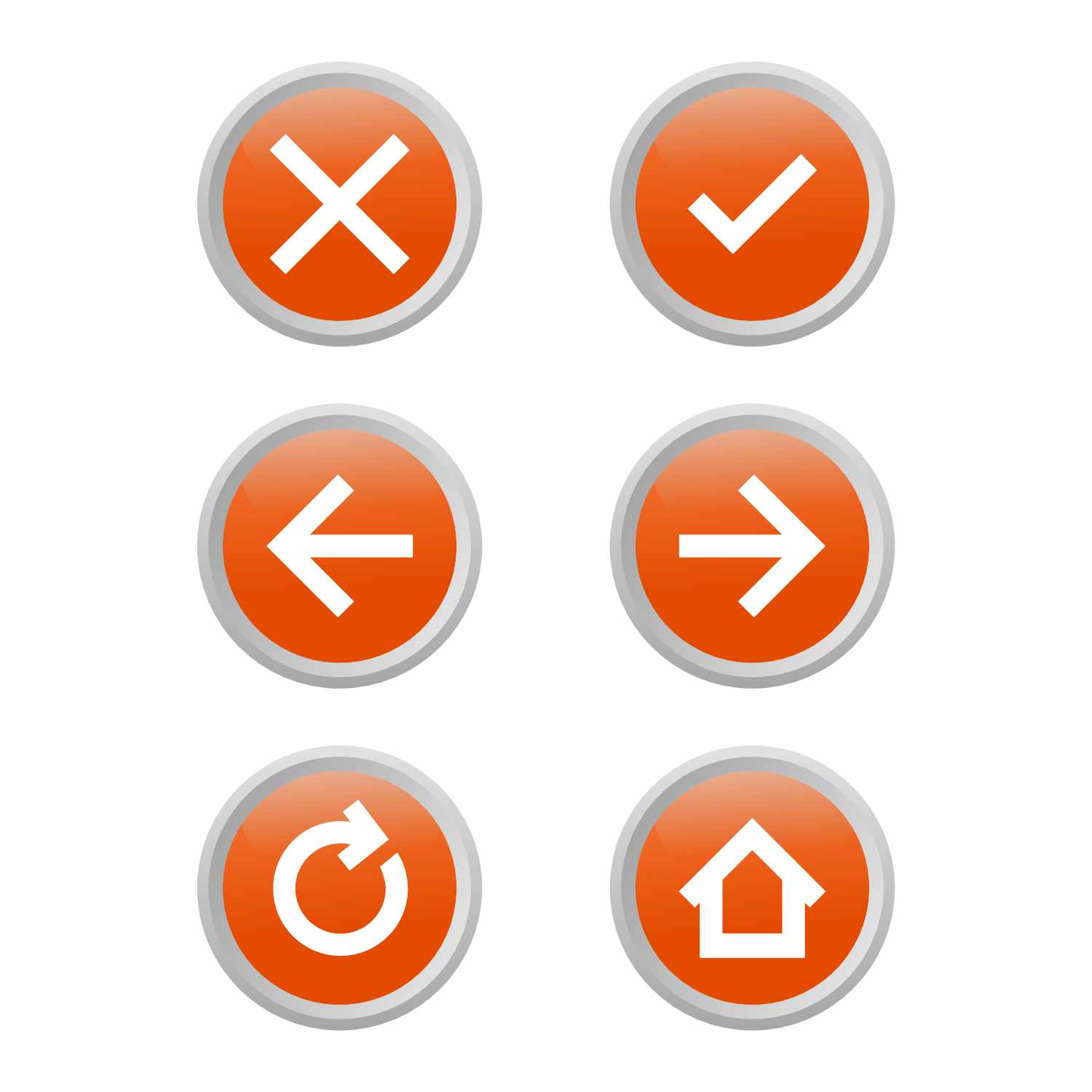 Diverse of web browser button icon pack.