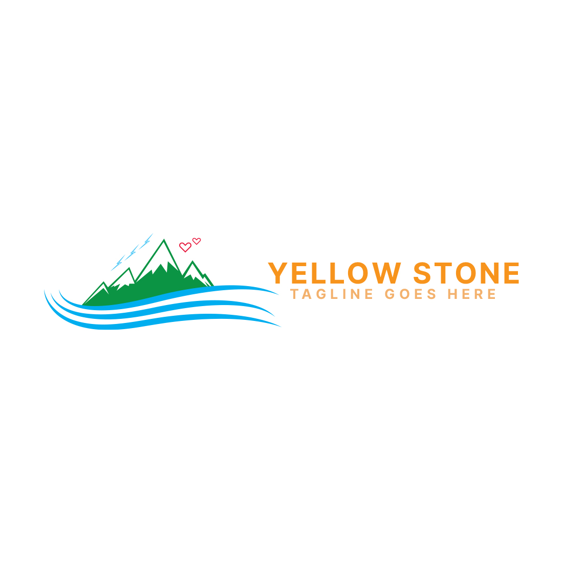 yellowstone Pictorial Logo temoplate.
