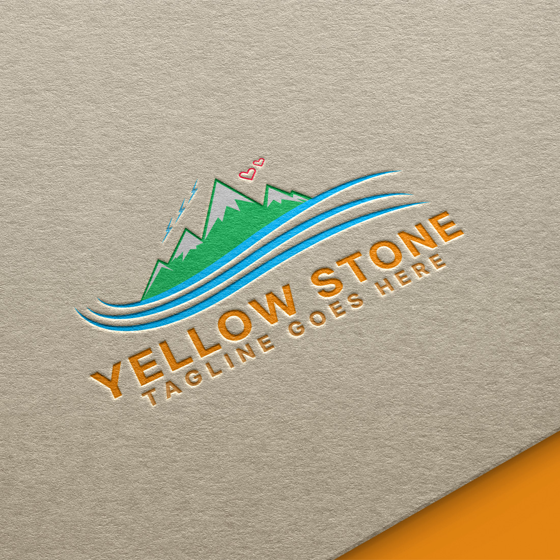yellowstone Travel Logo template.