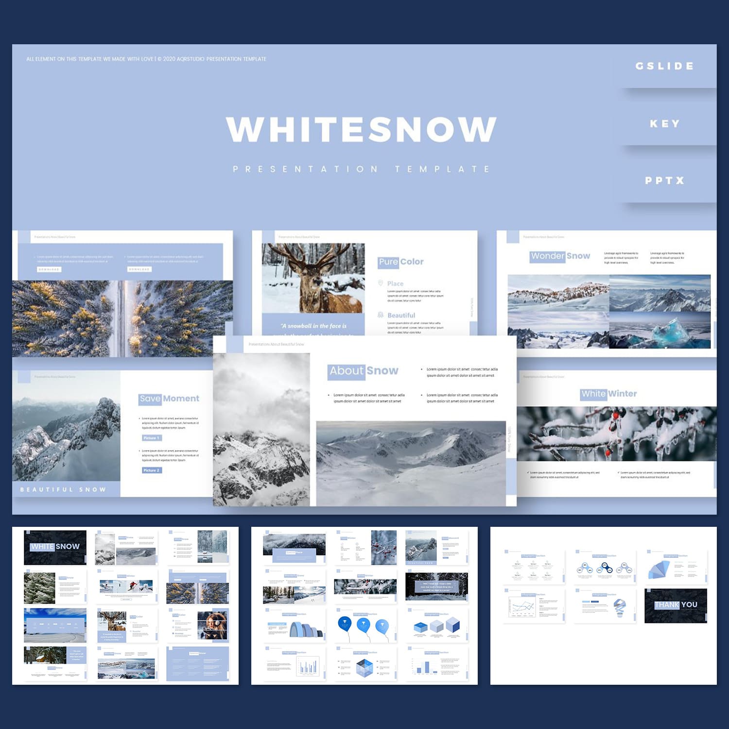 White Snow - Presentation Template Example.