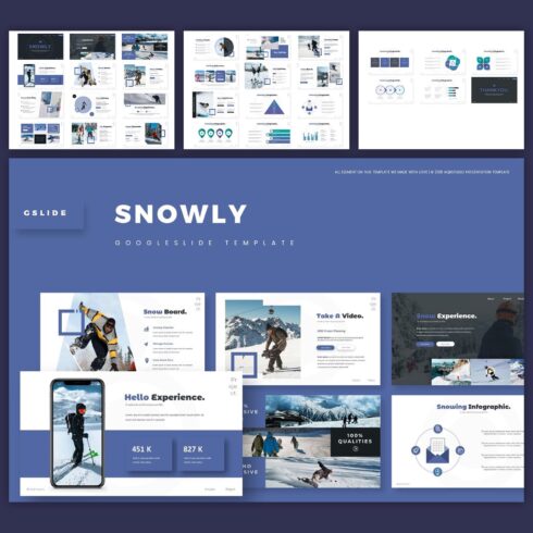Snowly - Google Slides Template Example.