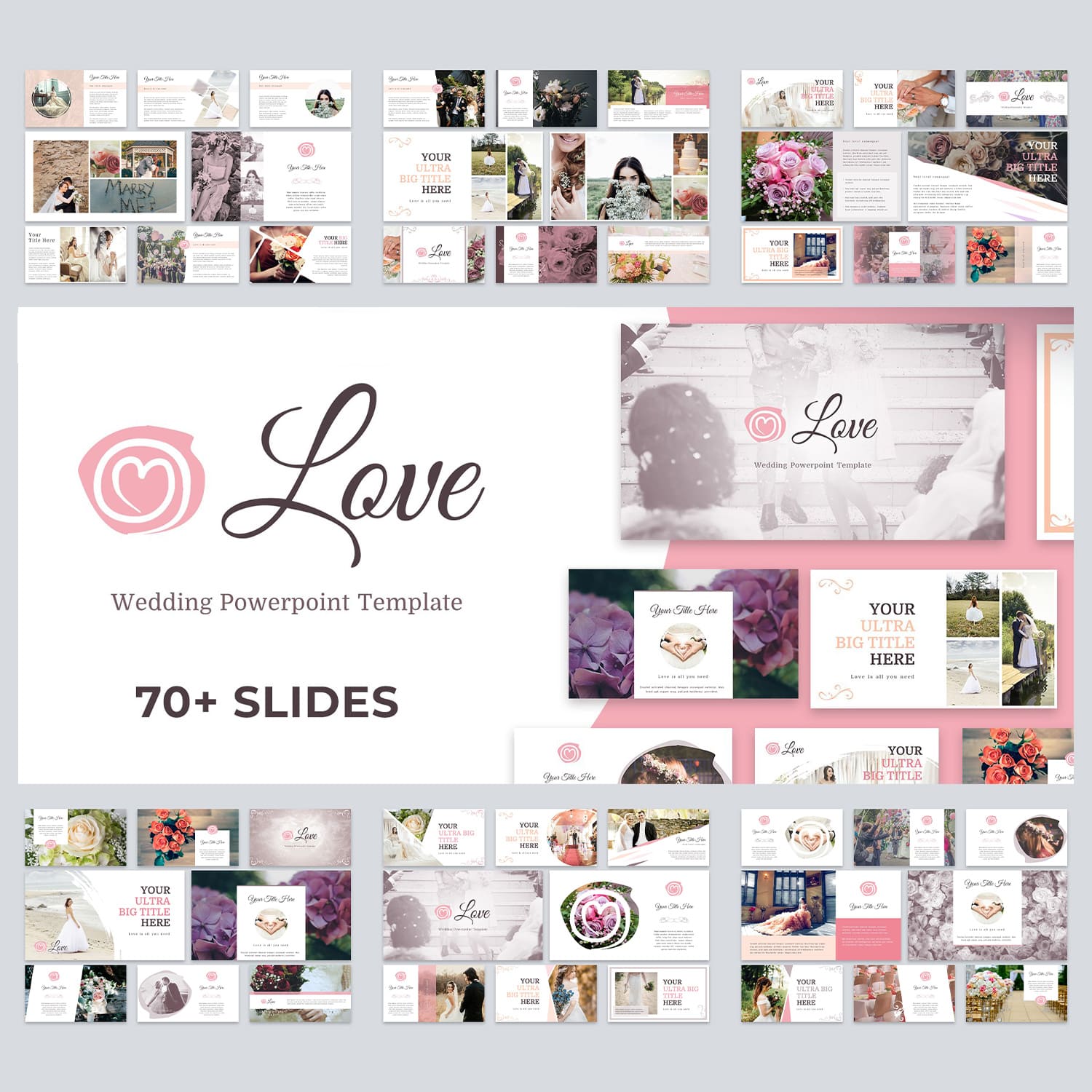 Love is a wedding template but can be used for any type of presentation.