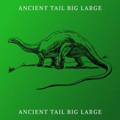 Ancient Tail Big Large - Green Colorful Image.