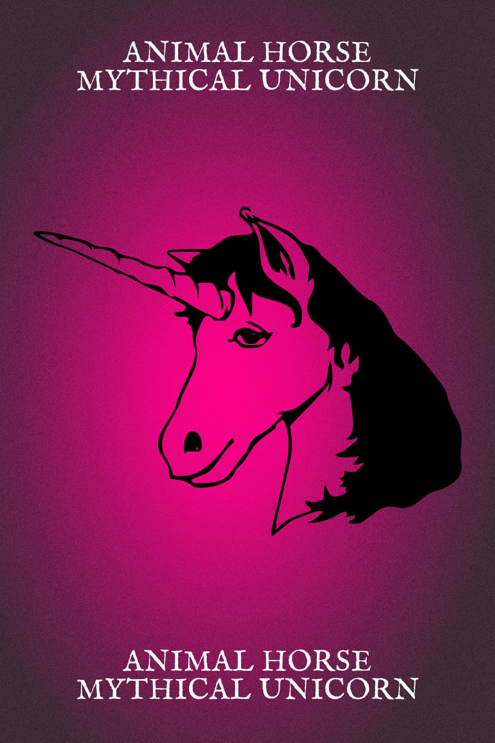 Animal Horse Mythical Unicorn - Pinterest Image.
