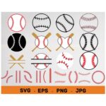 Baseball Stitches SVG.