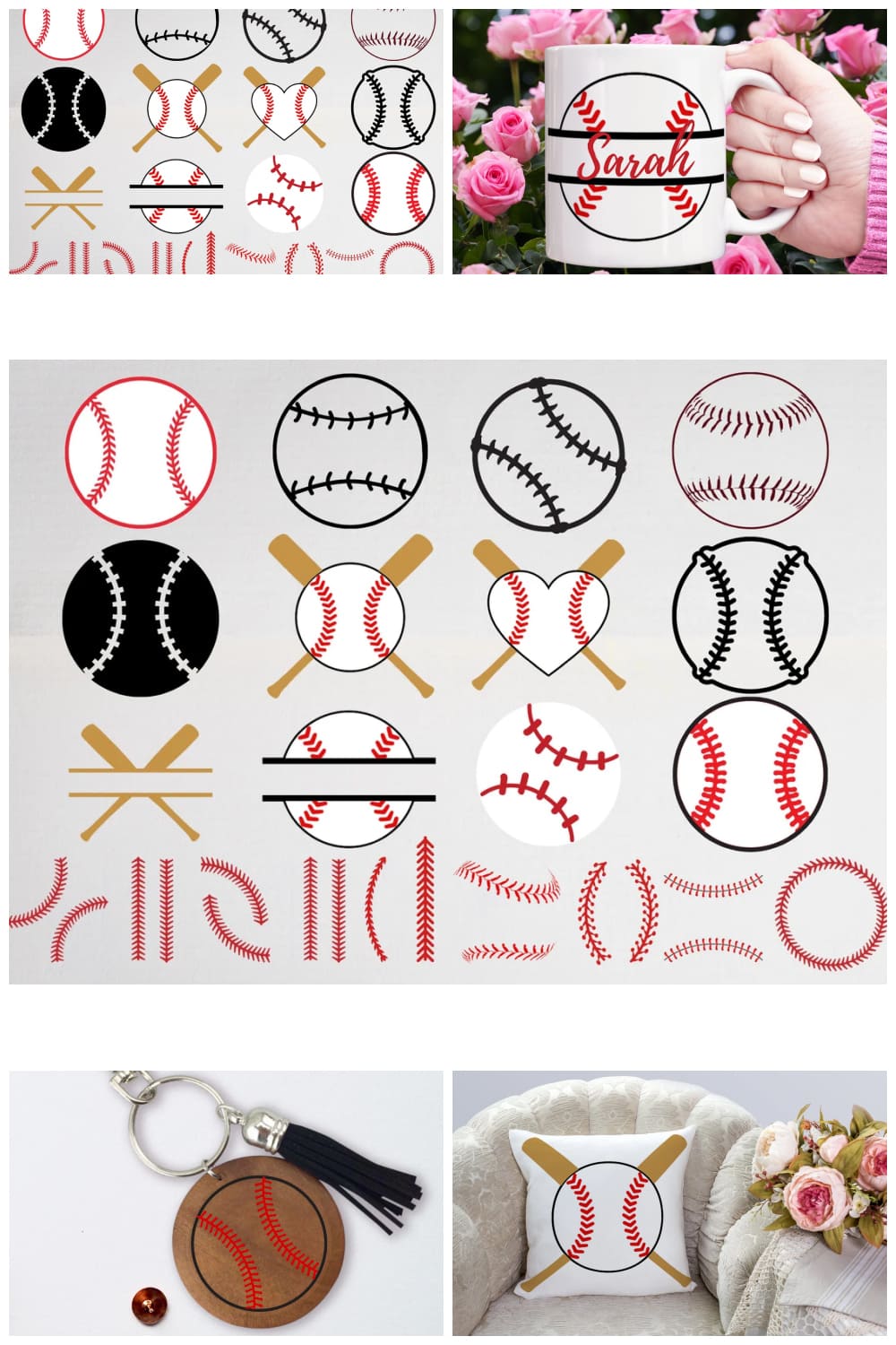 Baseball Stitches SVG .