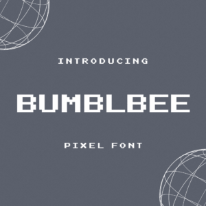 Bumblbee Pixel Font Example.