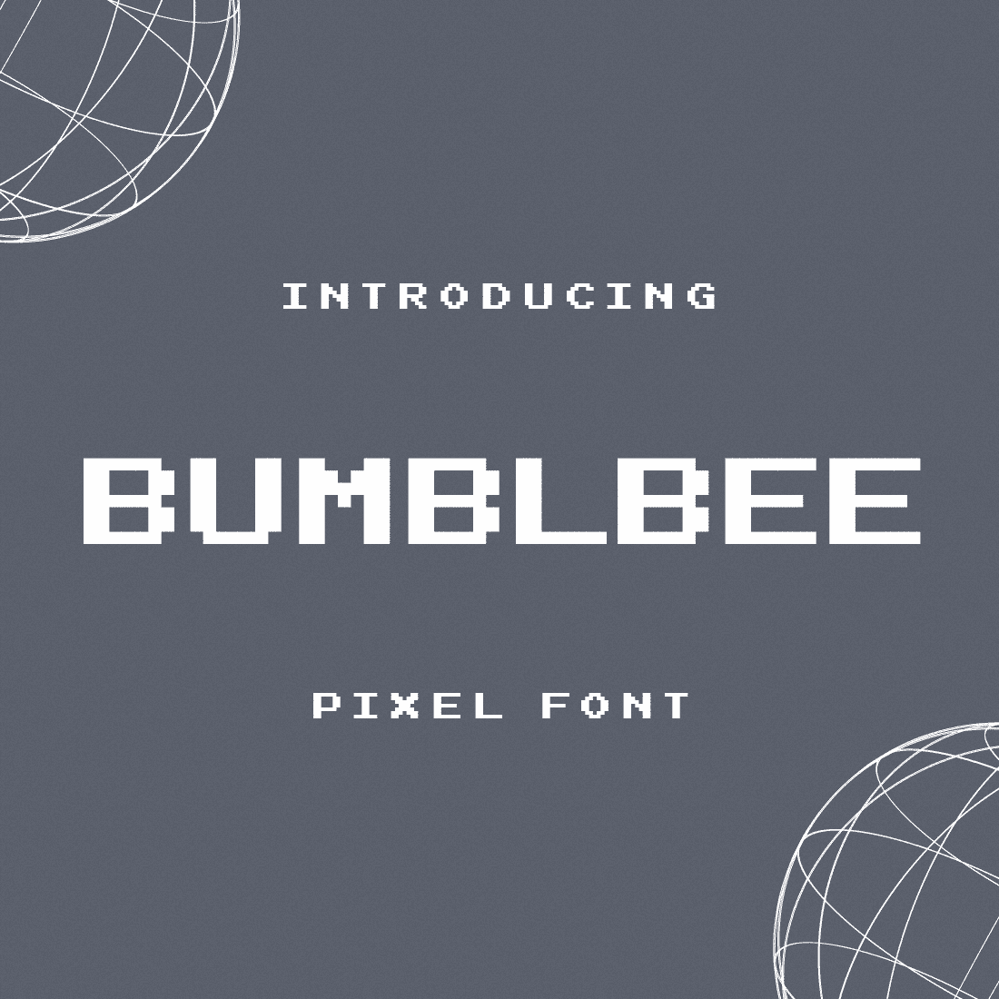 Bumblbee Pixel Font Example.