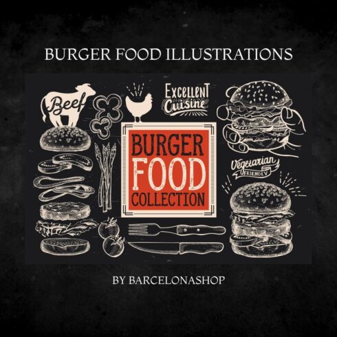 Burger Food Illustrations.