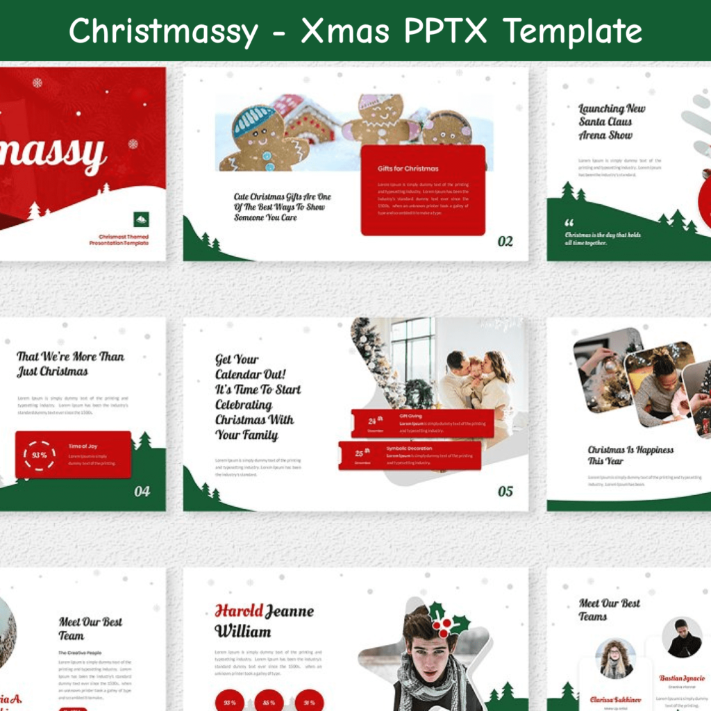 Christmassy - Xmas PPTX Template | Master Bundles