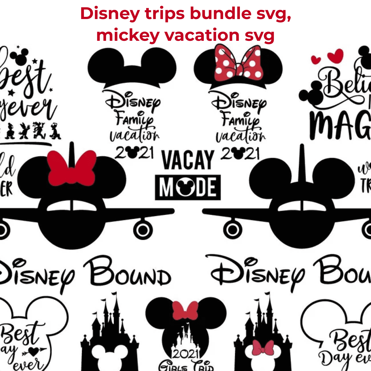 Disney trip bundle svg cover.