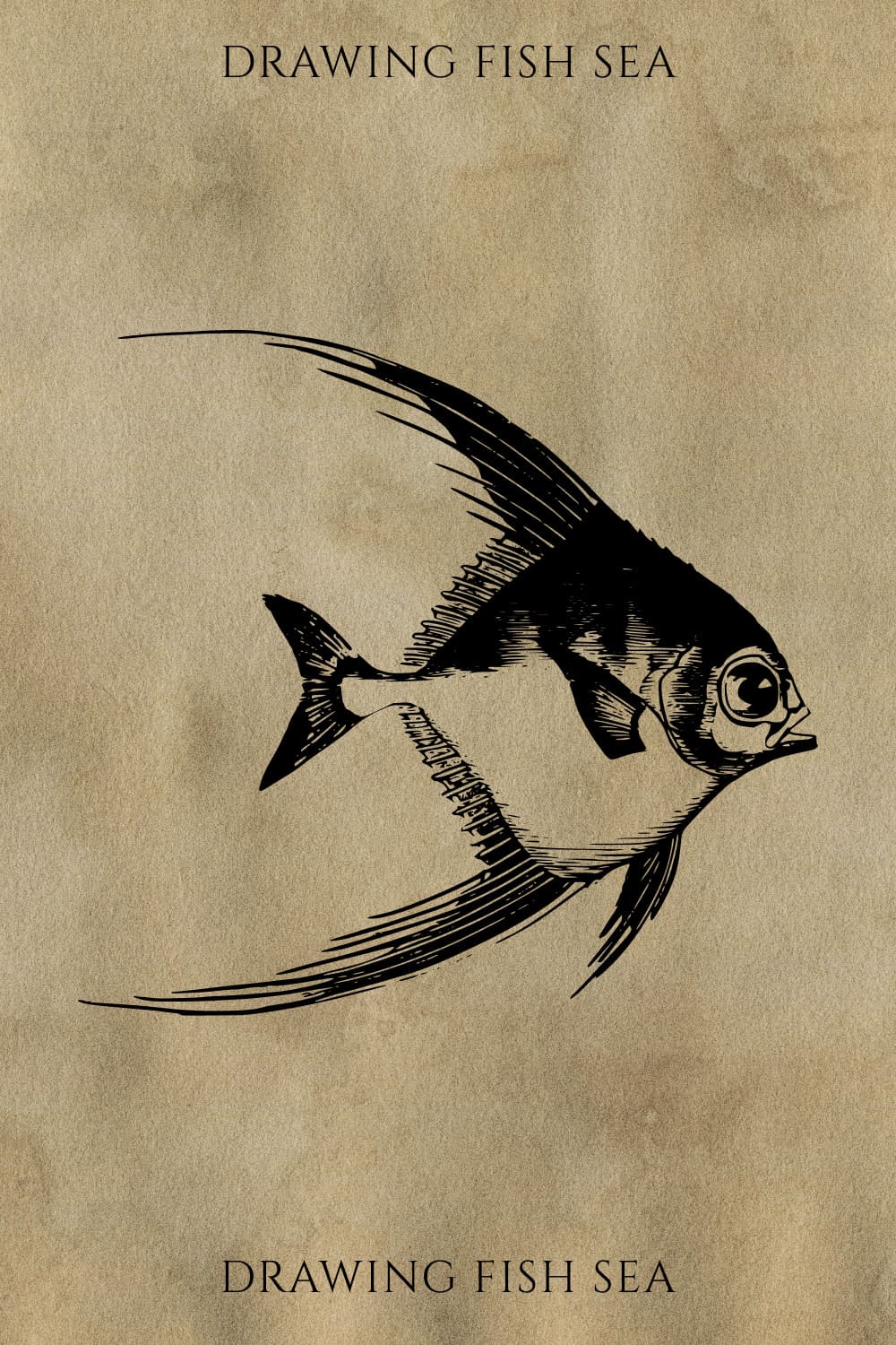 Drawing Fish Sea - Pinterest.