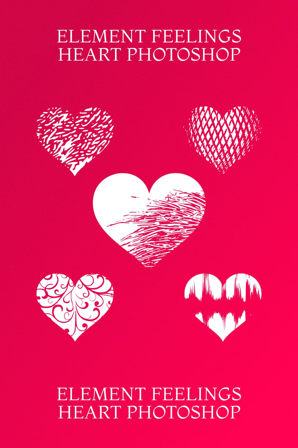 Element Feelings Heart Photoshop - Pinterest Image.