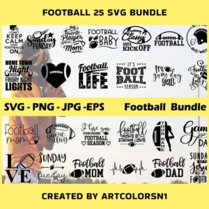 Football Mom SVG Bundle – MasterBundles