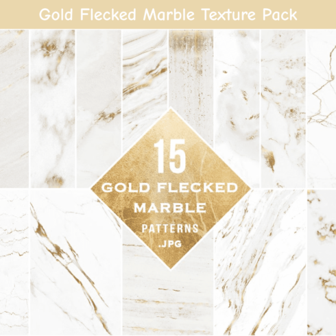 Gold Flecked Marble Texture Pack.