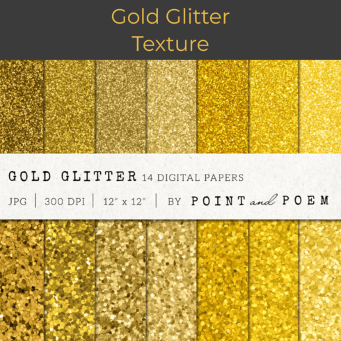 Gold Glitter Texture.