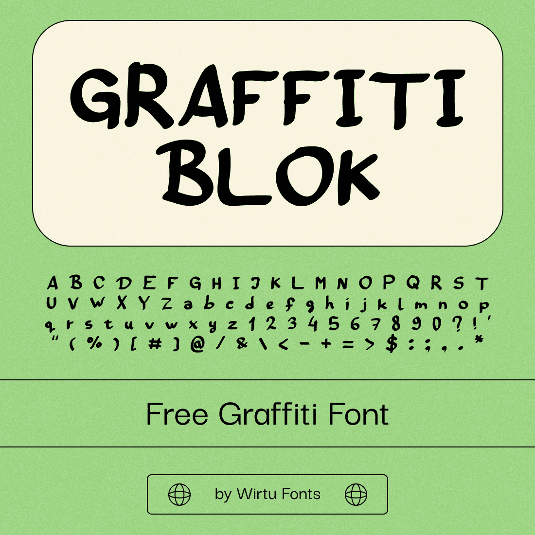 Graffiti Blok Free Font Example.