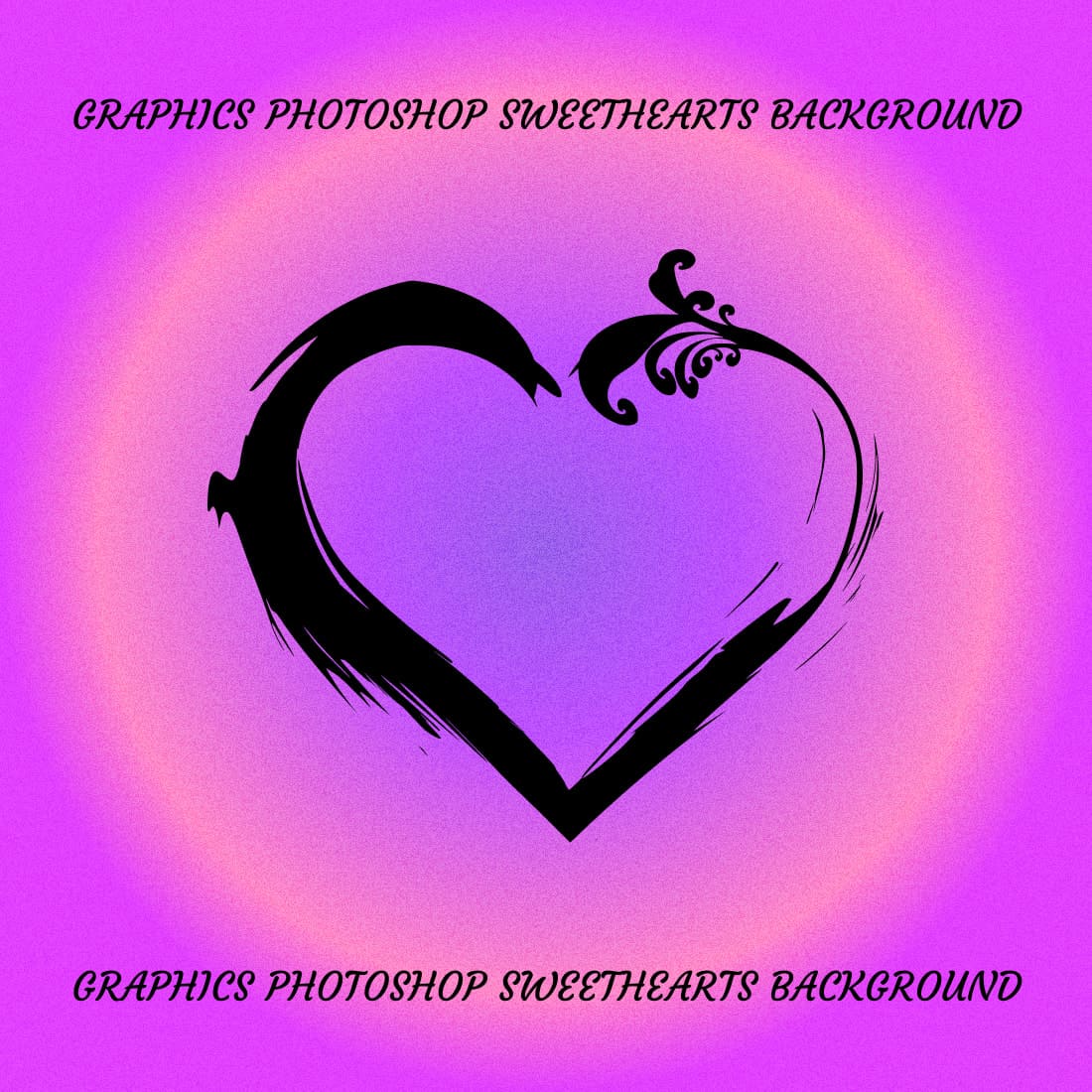 Graphics Photoshop Sweethearts Background - Colorful Example.