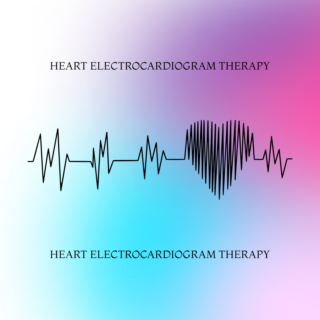 It Heart Electrocardiogram Therapy - Colorful Image.