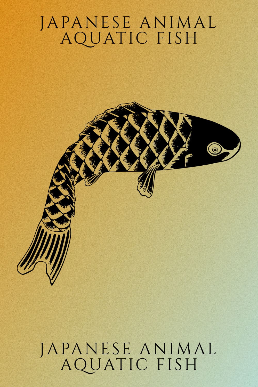 Japanese Animal Aquatic Fish - Pinterest Image.