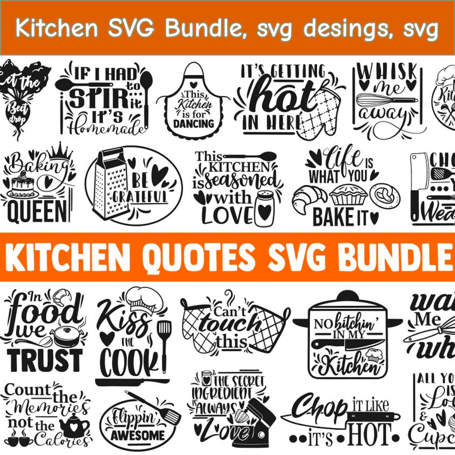 Kitchen SVG Bundle, svg desings, svg cover.