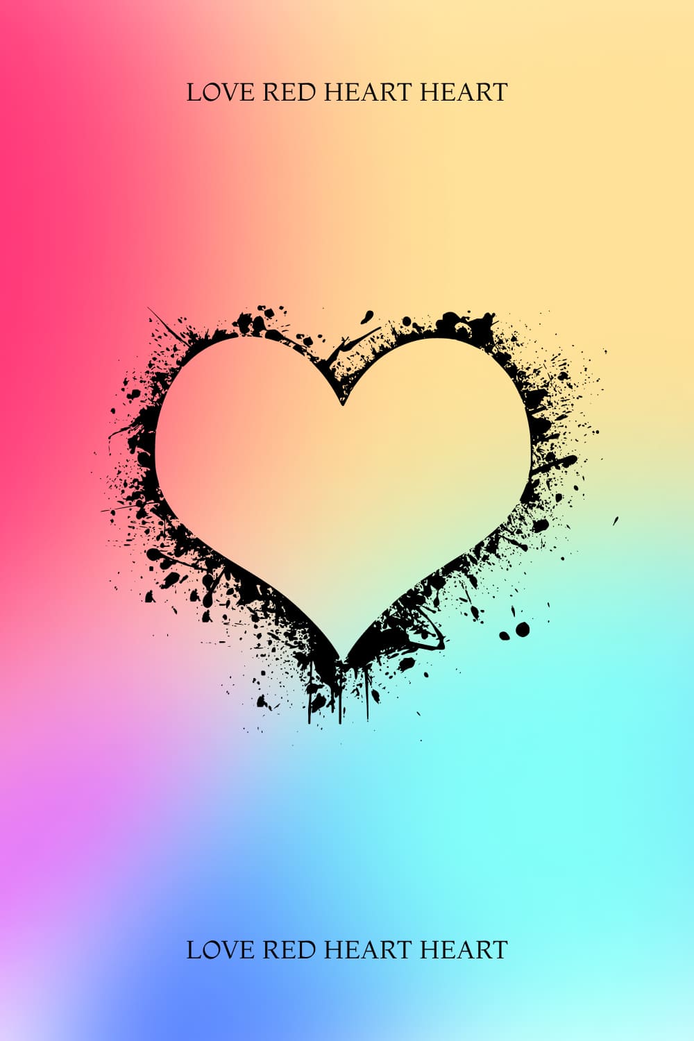 Love Red Heart Heart - Pinterest Image.