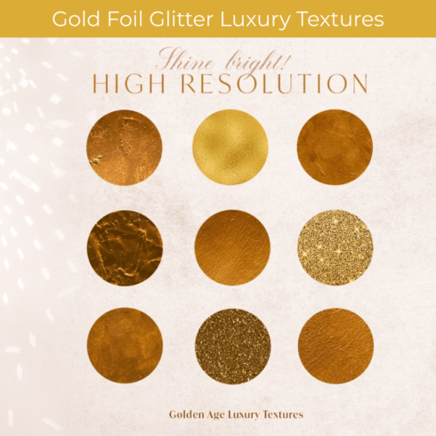 Gold Foil Glitter Luxury Textures.