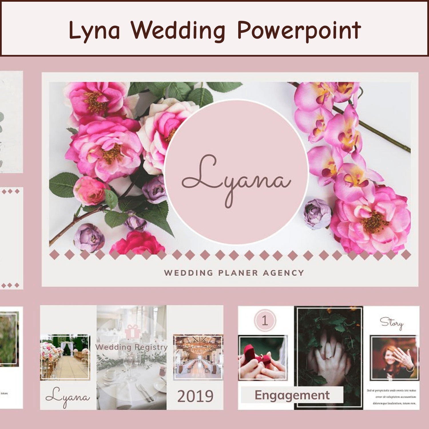 Lyna Wedding Powerpoint cover.