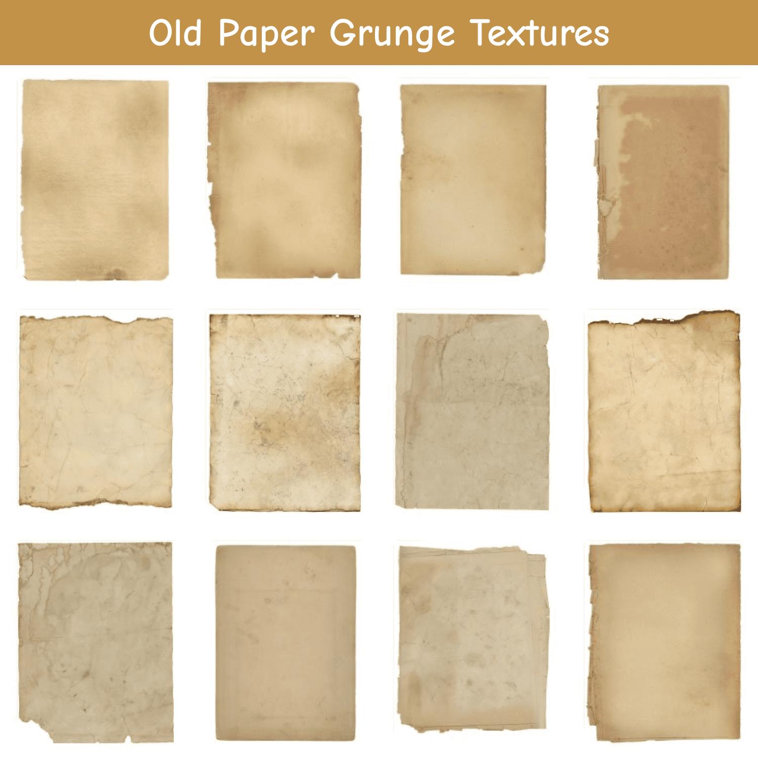 Old Paper Grunge Textures cover.