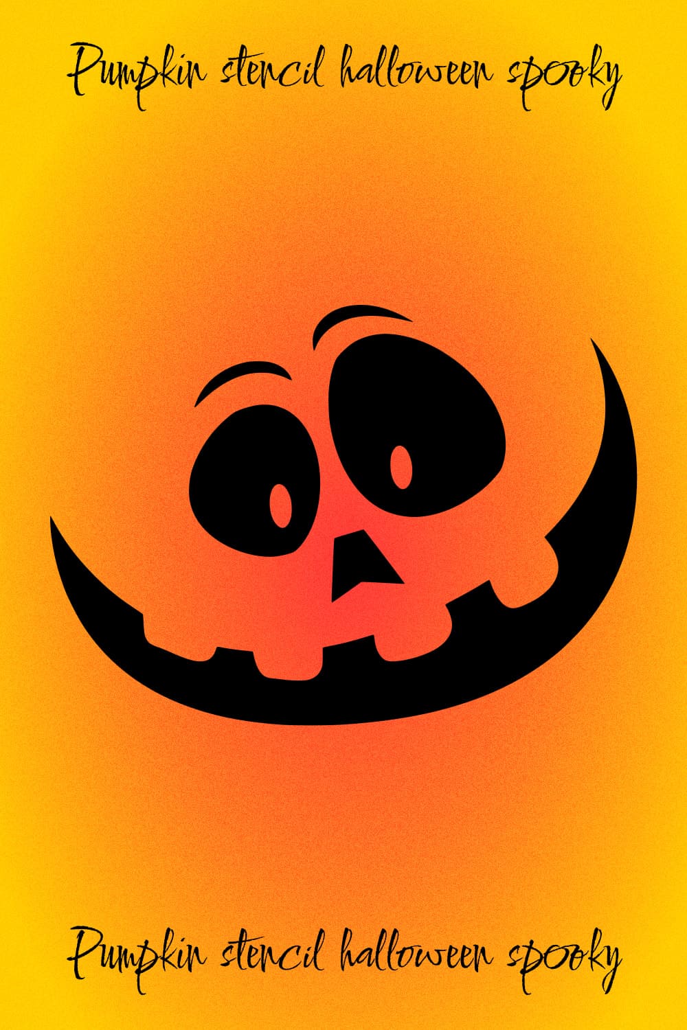 Pumpkin Stencil Halloween Spooky - Pinterest Image.