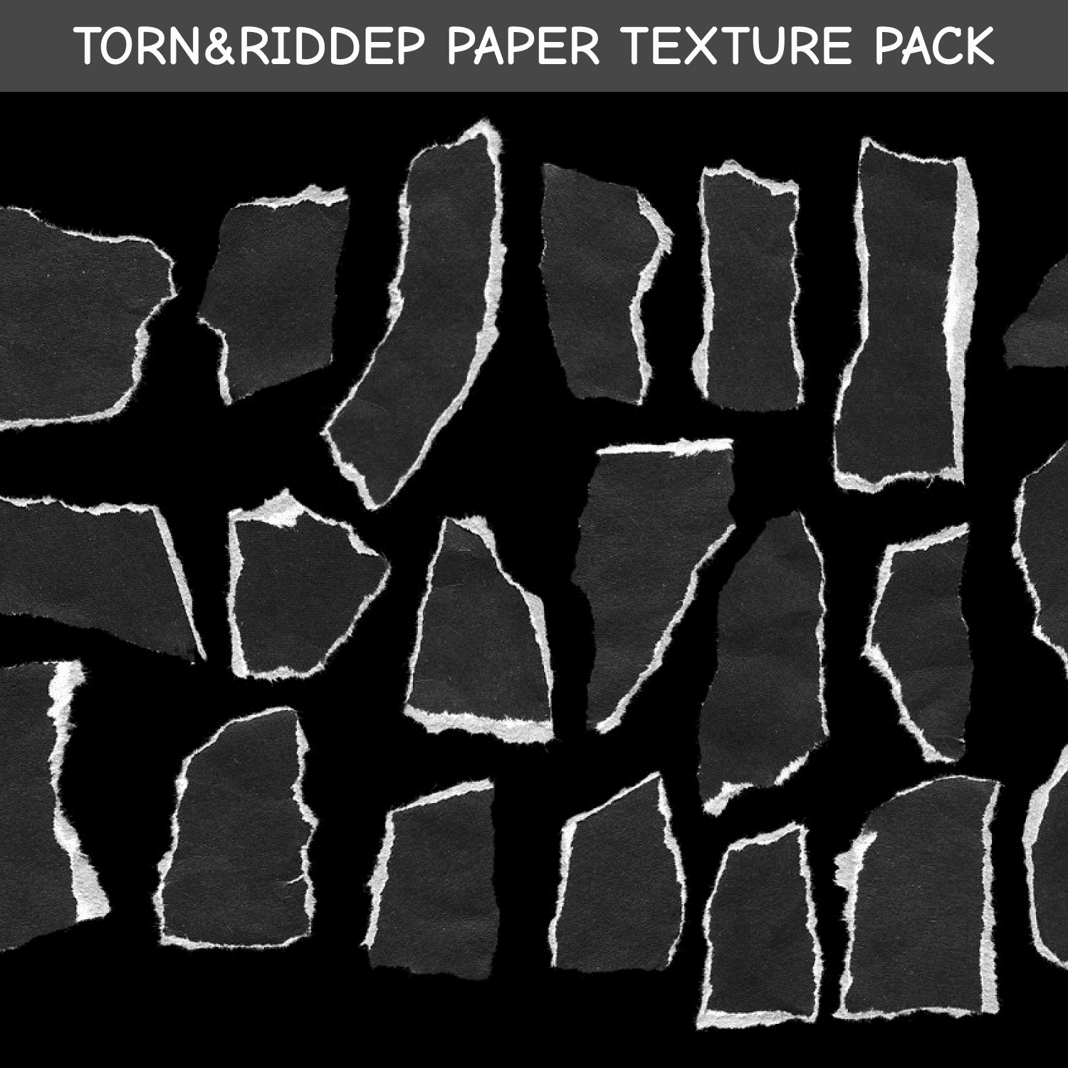TORN&RIDDEP PAPER TEXTURE PACK cover.