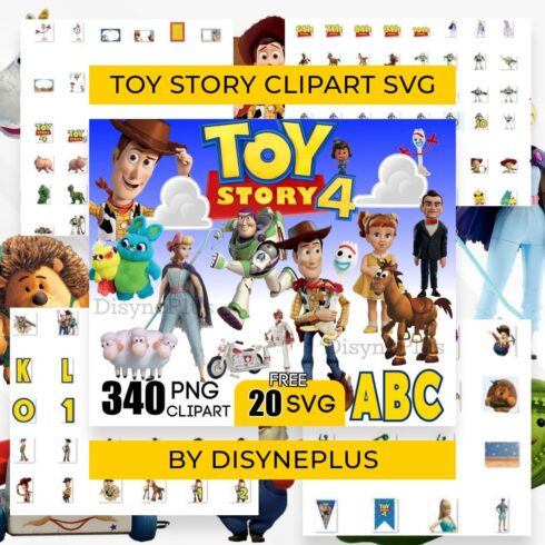Toy Story Clipart SVG Digital Download.