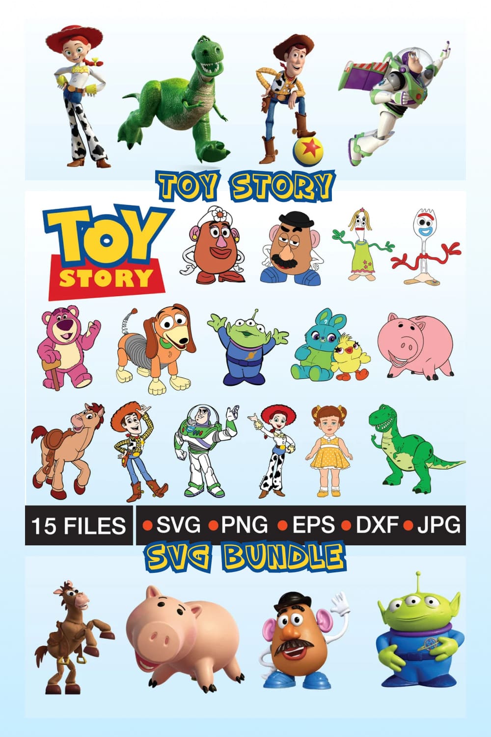 01 toy story svg bundle pinterest
