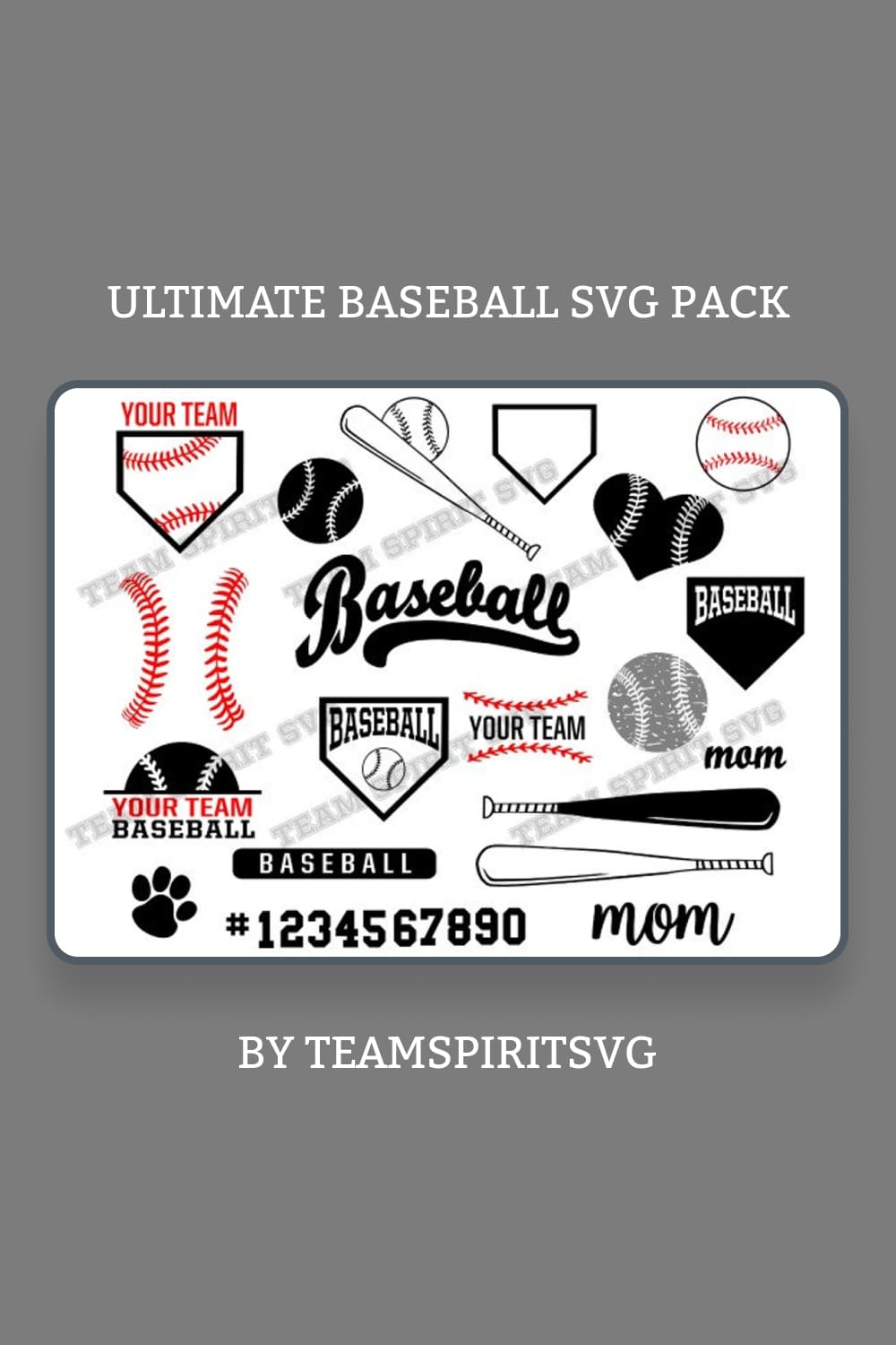 01 ultimate baseball svg pack pinterest
