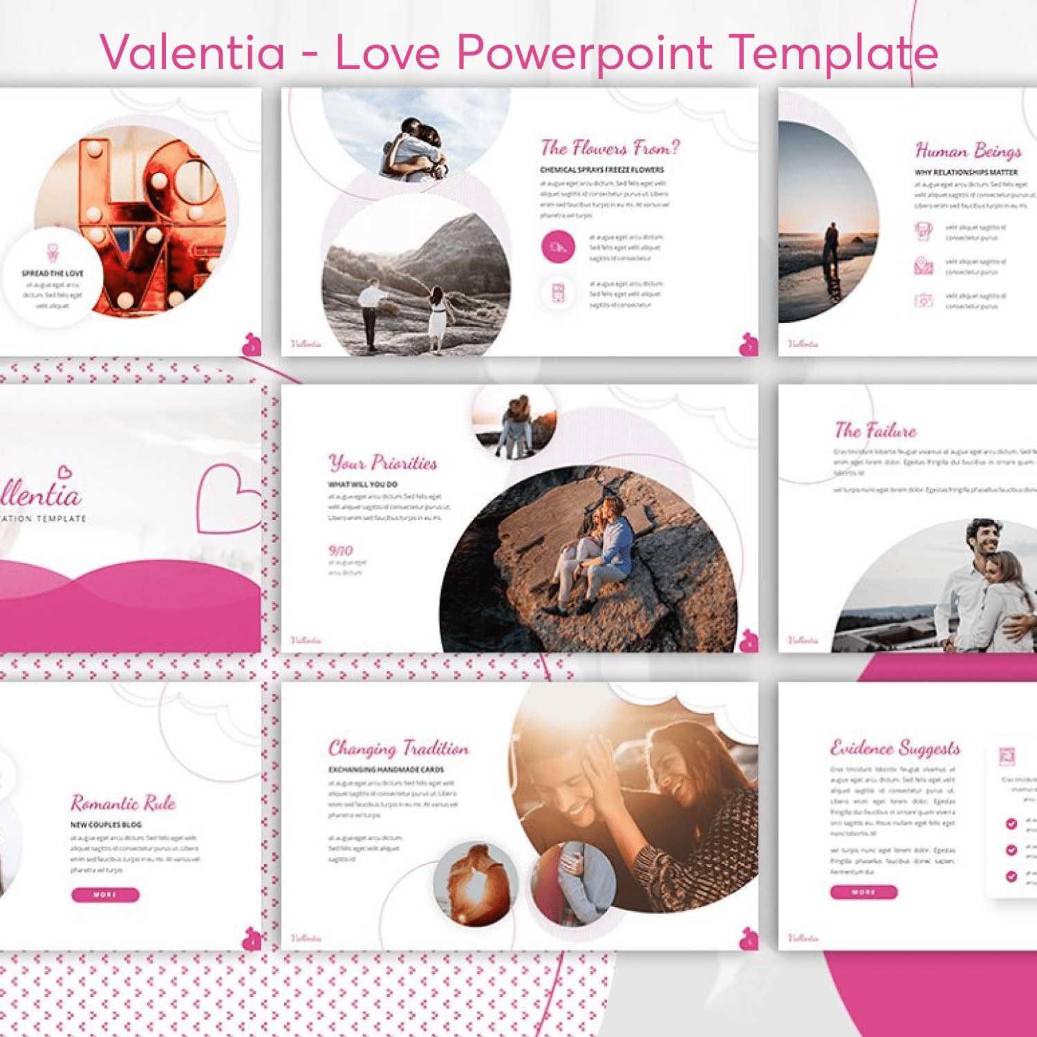 Valentia - Love Powerpoint Template Example.