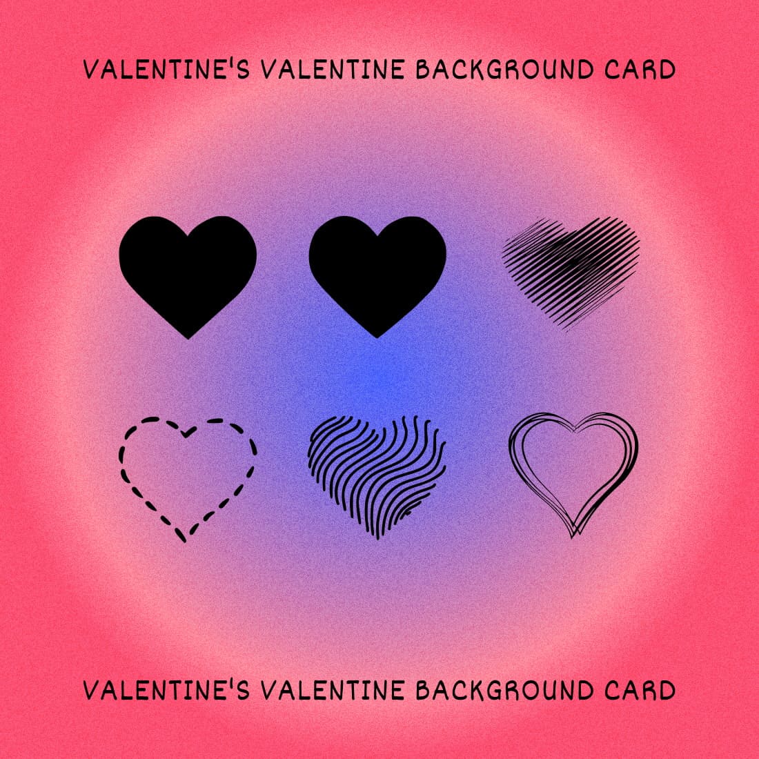 Valentines Valentine Background Card - Colorful Example.