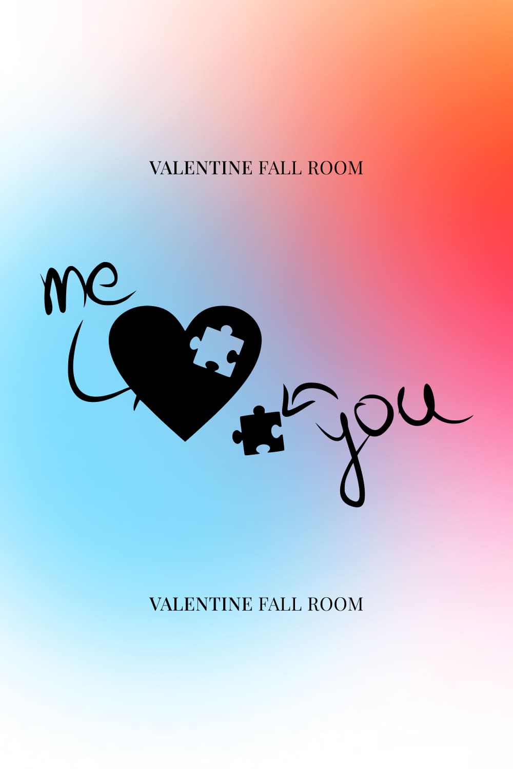 Valentine's Valentine Fall Room - Pinterest Image.