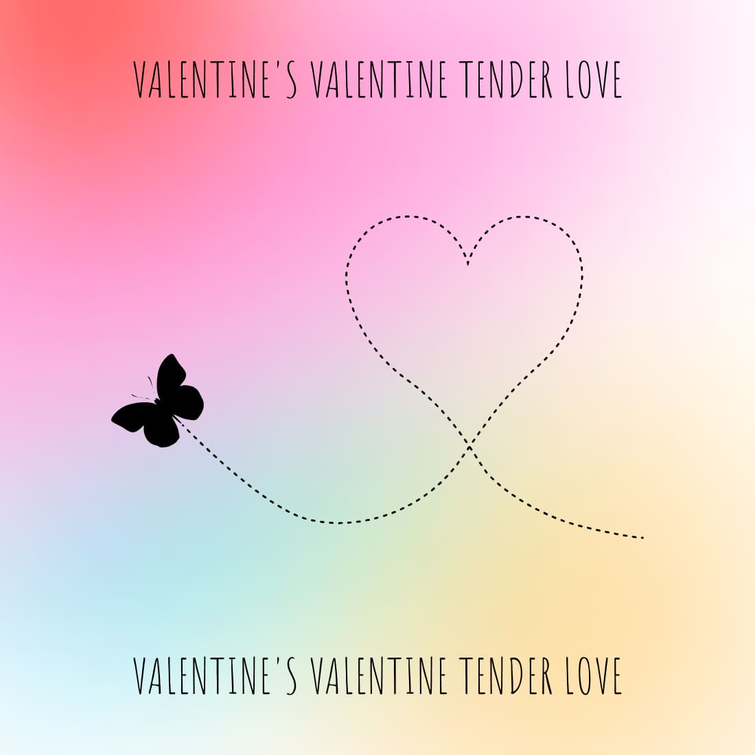 Valentines Valentine Tender Love - Colorful Example.
