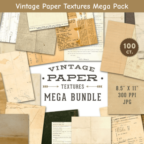 Vintage Paper Textures Mega Pack.