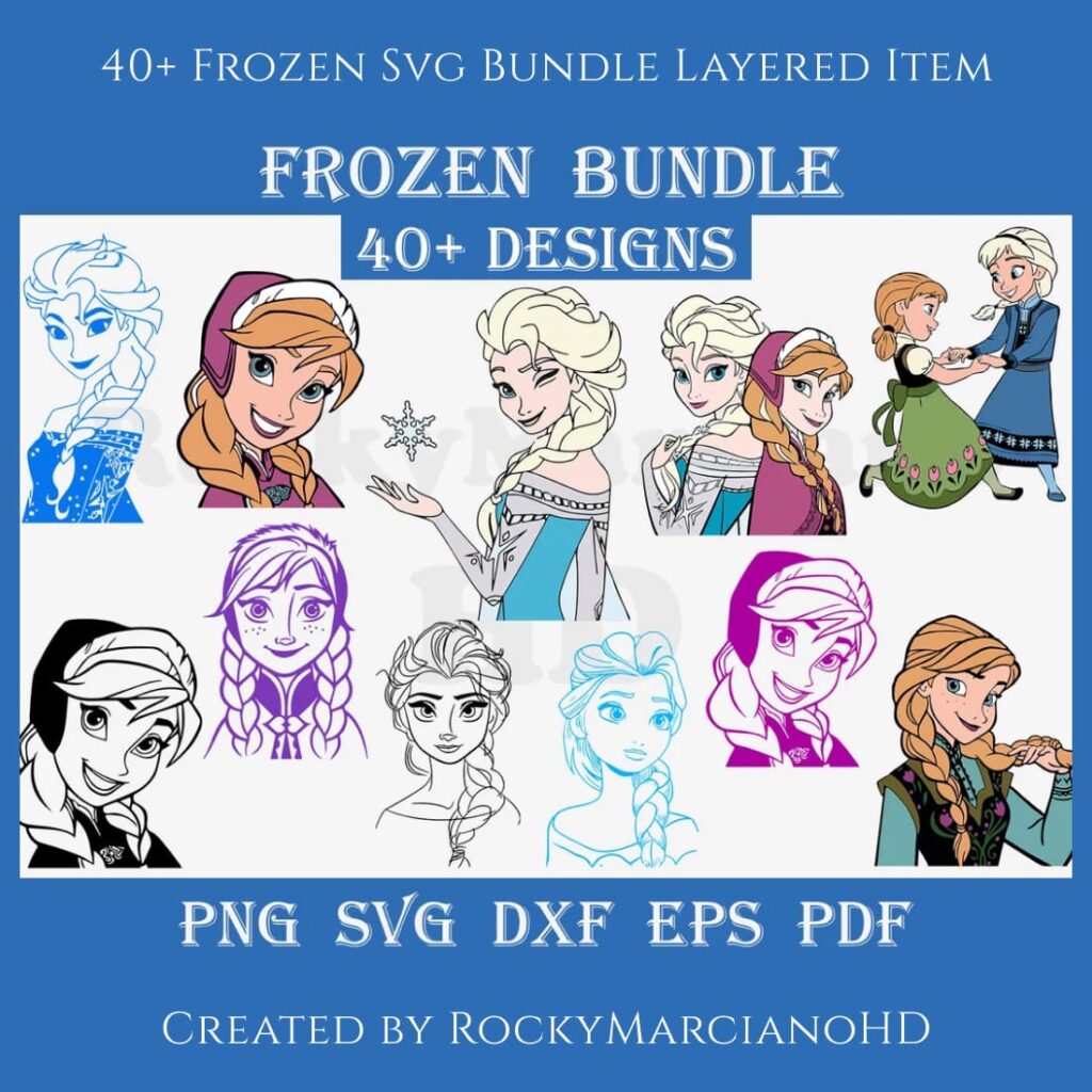 Frozen Svg Files Bundle – Masterbundles