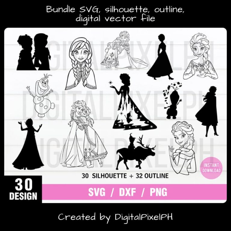 Bundle SVG Silhouette – MasterBundles