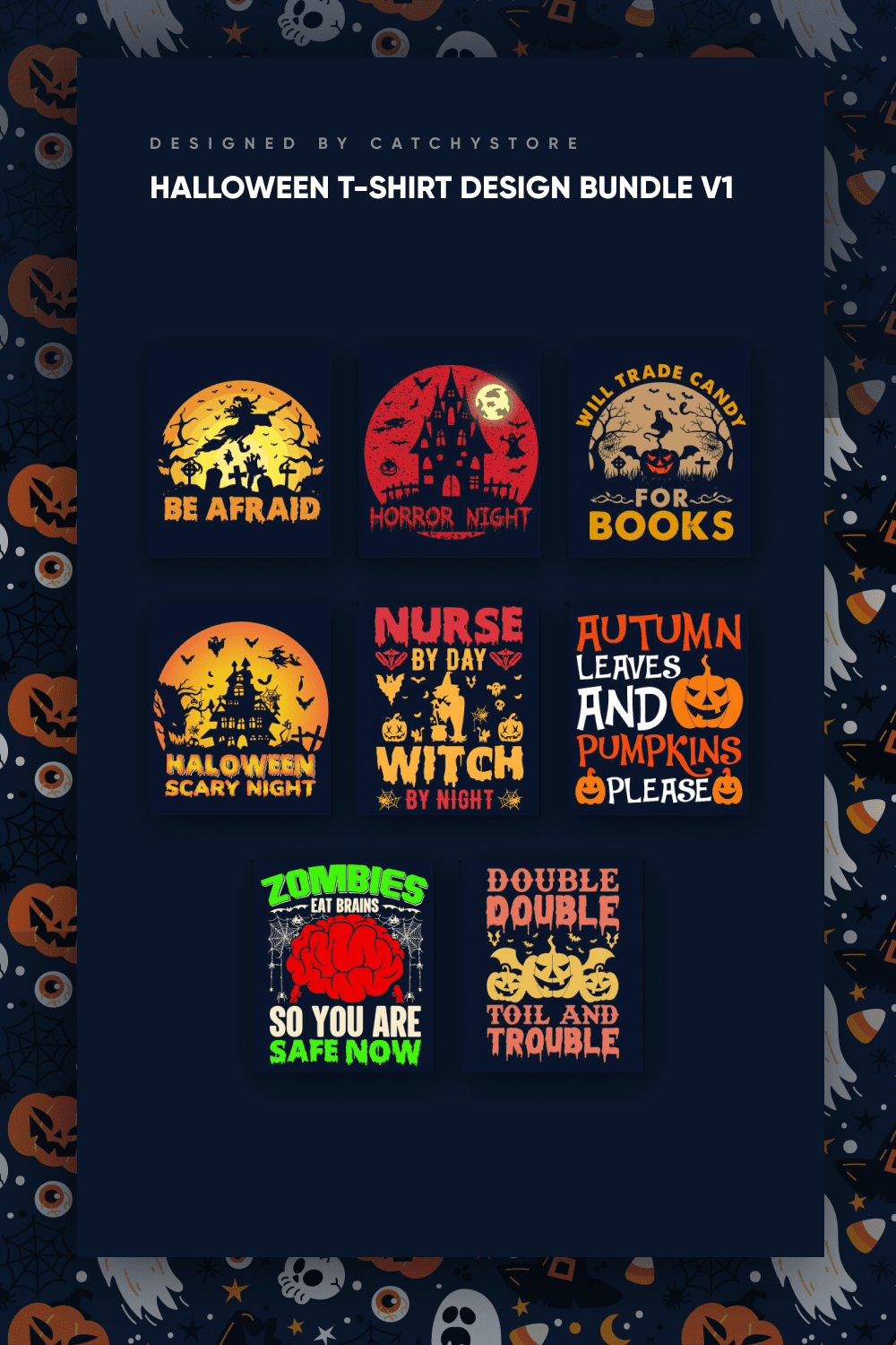 Happy halloween PNG Designs for T Shirt & Merch