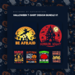 Halloween T-Shirt Design Bundle V1.