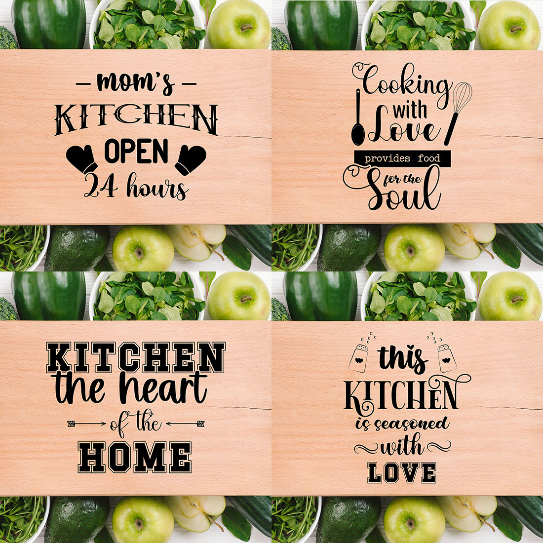Cutting Board Quote Svg Bundle facebook image.