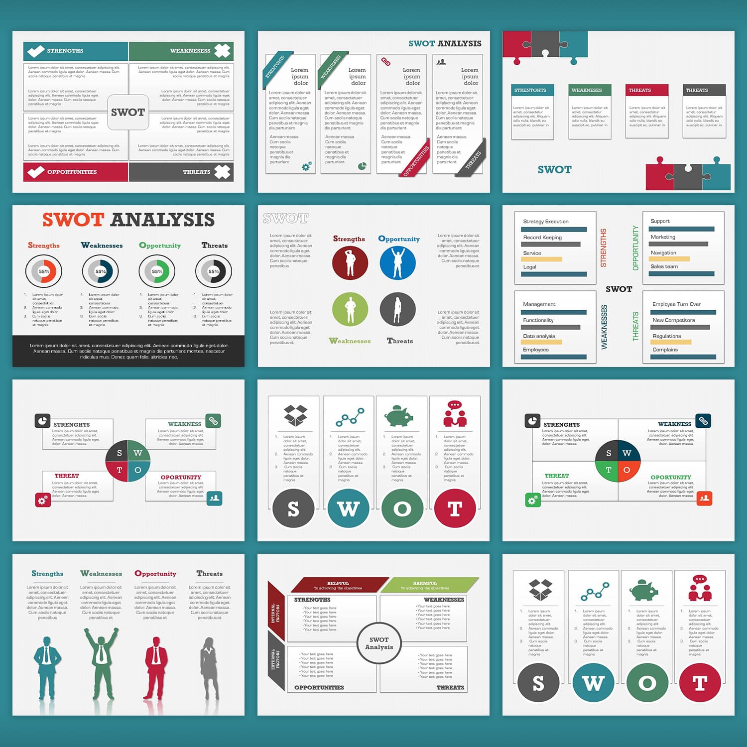 SWOT Mega Pack PowerPoint cover.