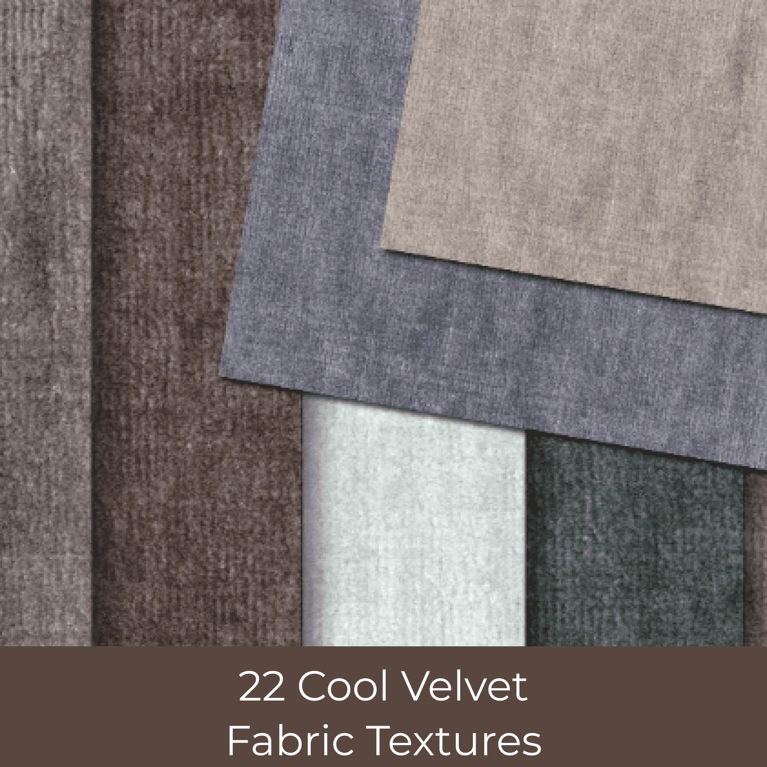 22 Cool Velvet Fabric Textures cover.
